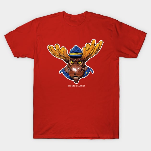 Call In the Mounties! T-Shirt by pentoolarts